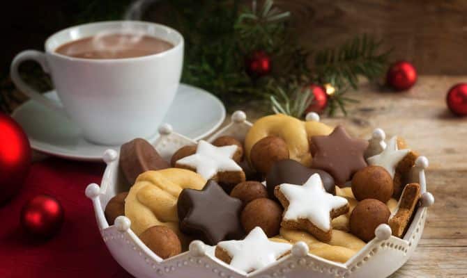 Idea de café nº 4 Café con galletas navideñas