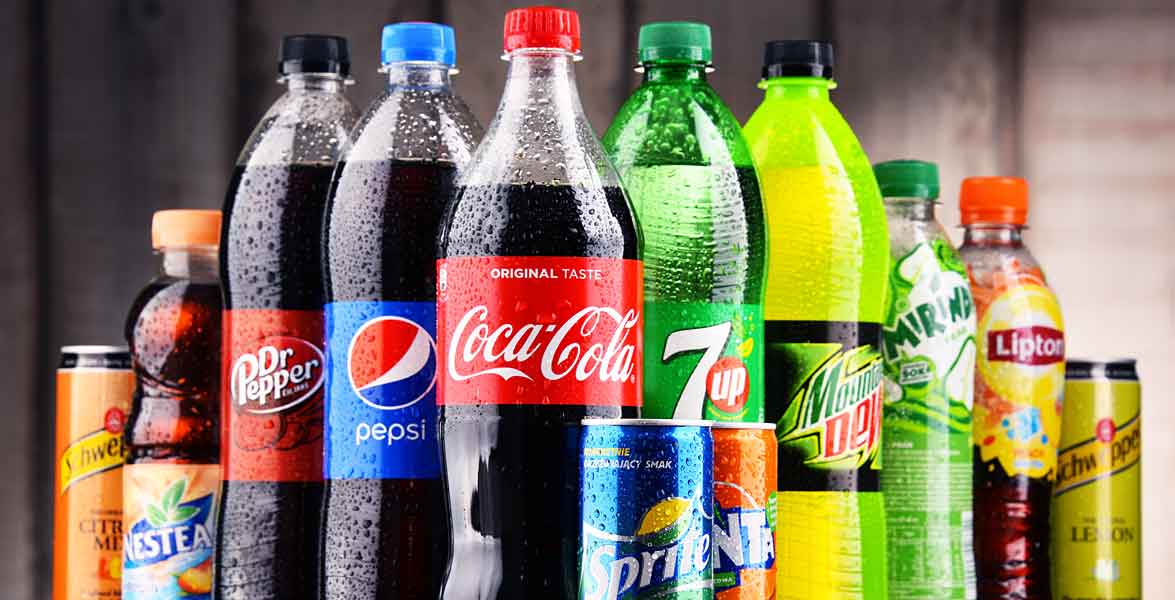 Soft drinks - please enjoy in moderation!