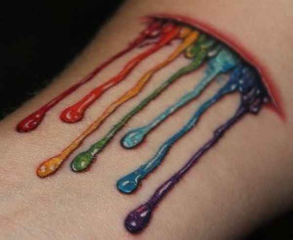 Tendencia del tatuaje nº 1 el Arco Iris
