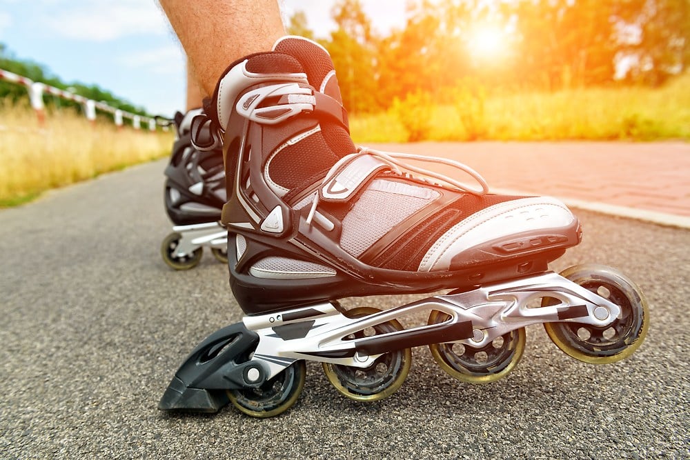 Right on trend - inline skating in spring