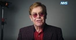 Elton John and Michael Caine promote Corona vaccinations
